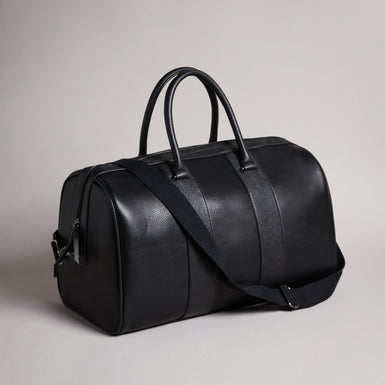Men's Evyday-Striped Pu Holdall Black