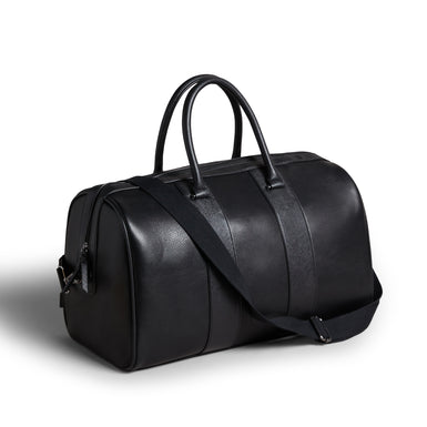 Men's Evyday-Striped Pu Holdall Black