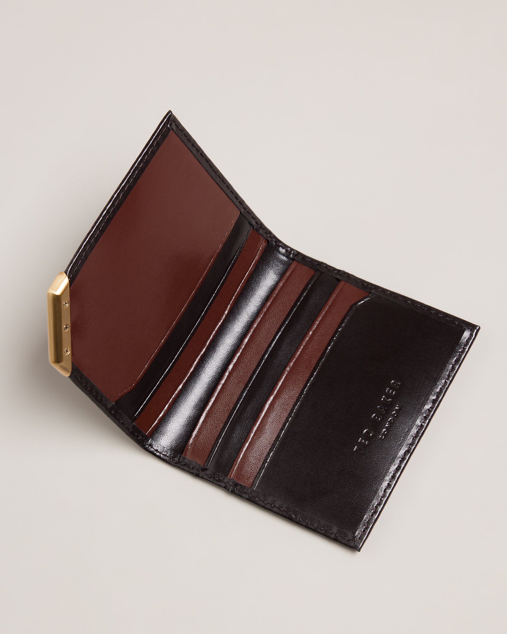 Men's Corrall-Corner Detail Cardholder Brn-Choc