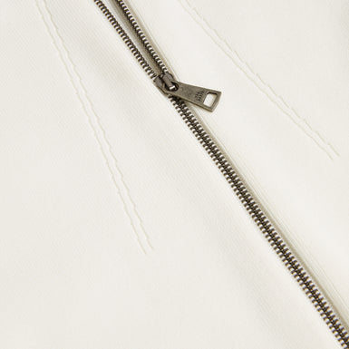 Women's Lounia-Fluted Sleeve Knit Bodycon Midi Dress White