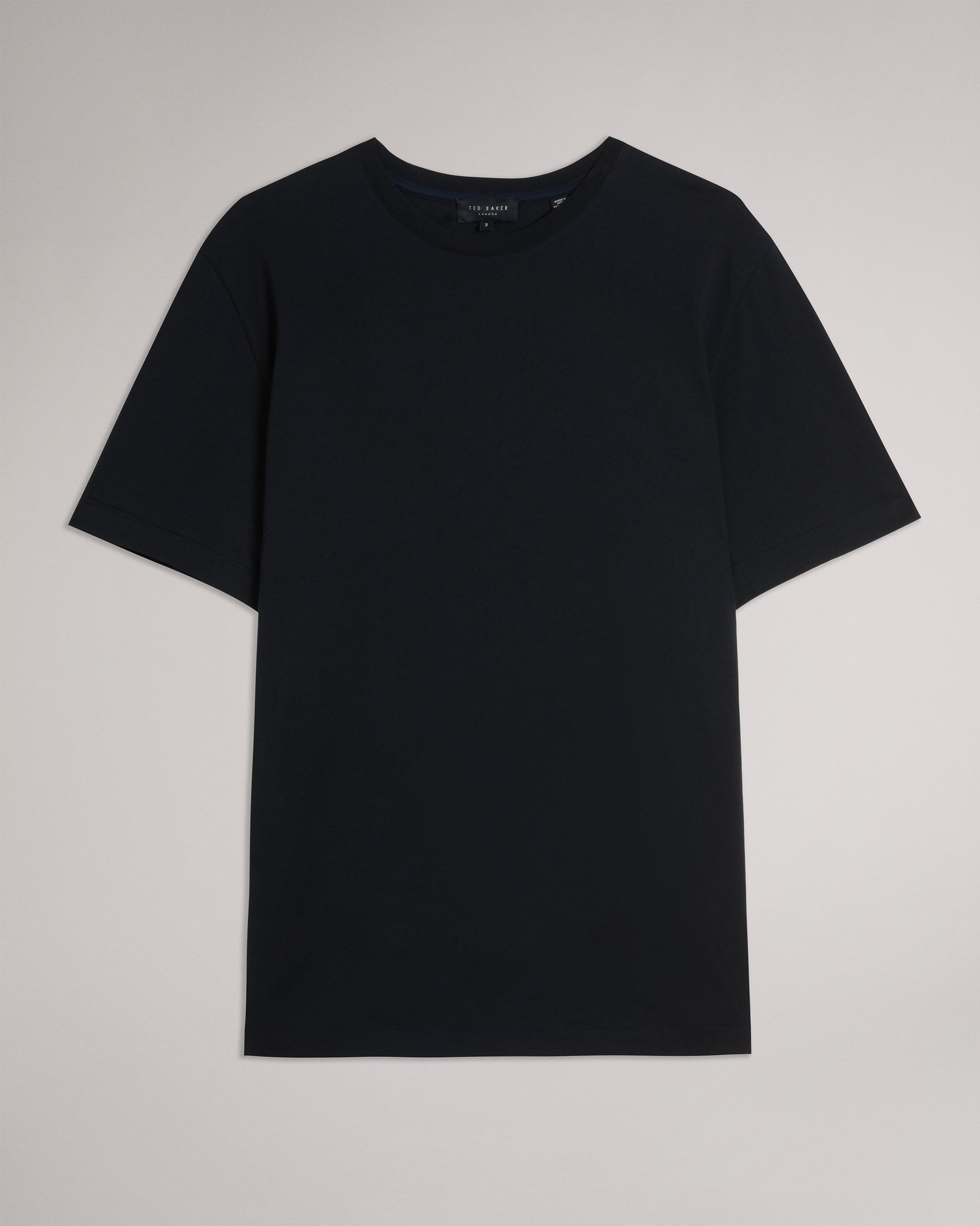 Men's TYWINN-SS Regular Plain T-Shirt Black