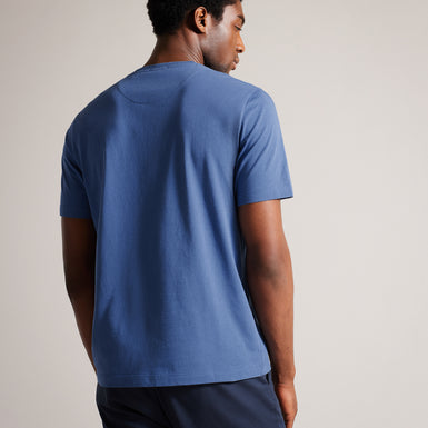 Men's Tywinn-Ss Regular Plain T-Shirt Blue
