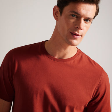 Men's Tywinn-Ss Regular Plain T-Shirt Dk-Orange