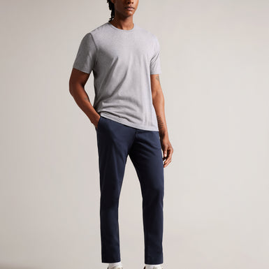 Men's Tywinn-Ss Regular Plain T-Shirt Grey-Marl