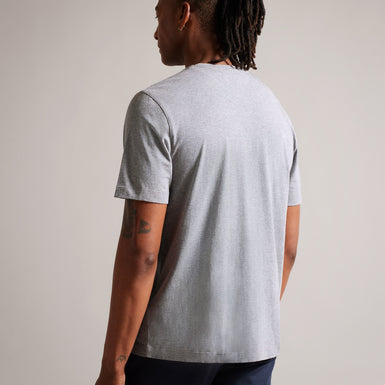 Men's Tywinn-Ss Regular Plain T-Shirt Grey-Marl