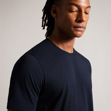 Men's Tywinn-Ss Regular Plain T-Shirt Navy