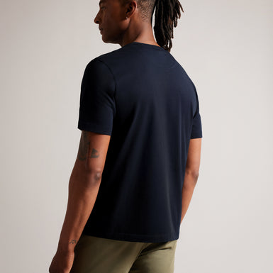 Men's Tywinn-Ss Regular Plain T-Shirt Navy