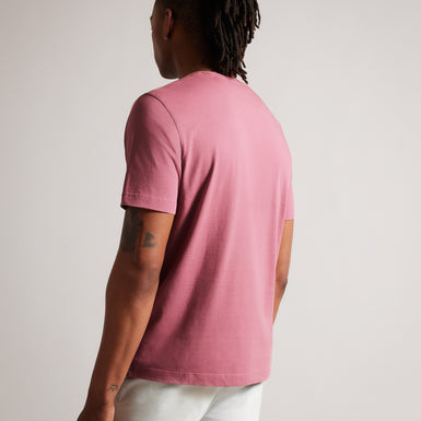 Men's Tywinn-Ss Regular Plain T-Shirt Pink