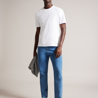 Men's Tywinn-Ss Regular Plain T-Shirt White