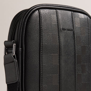 Men's Waydon-House Check Pu Flight Bag Black