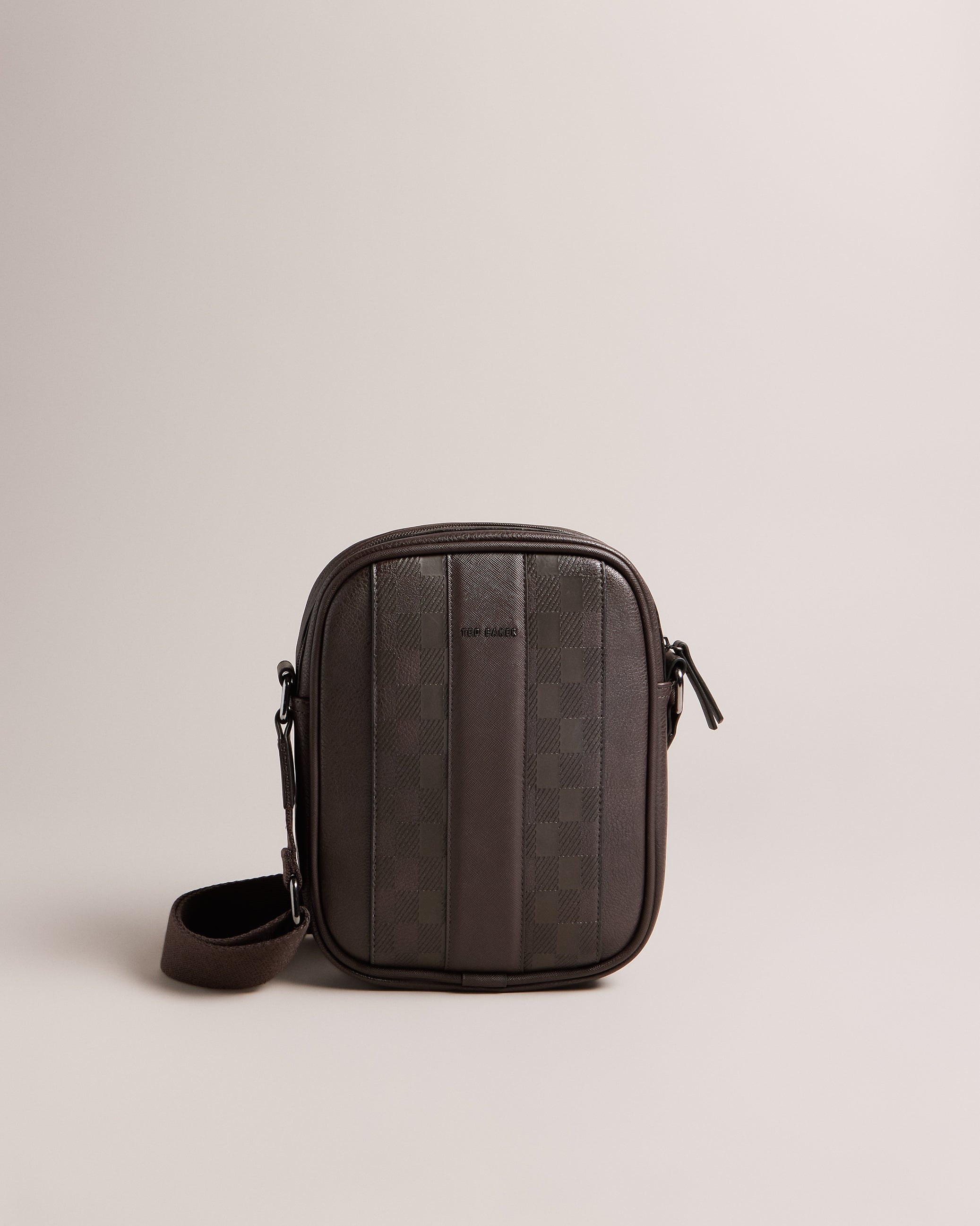Men's Waydon-House Check Pu Flight Bag Brn-Choc
