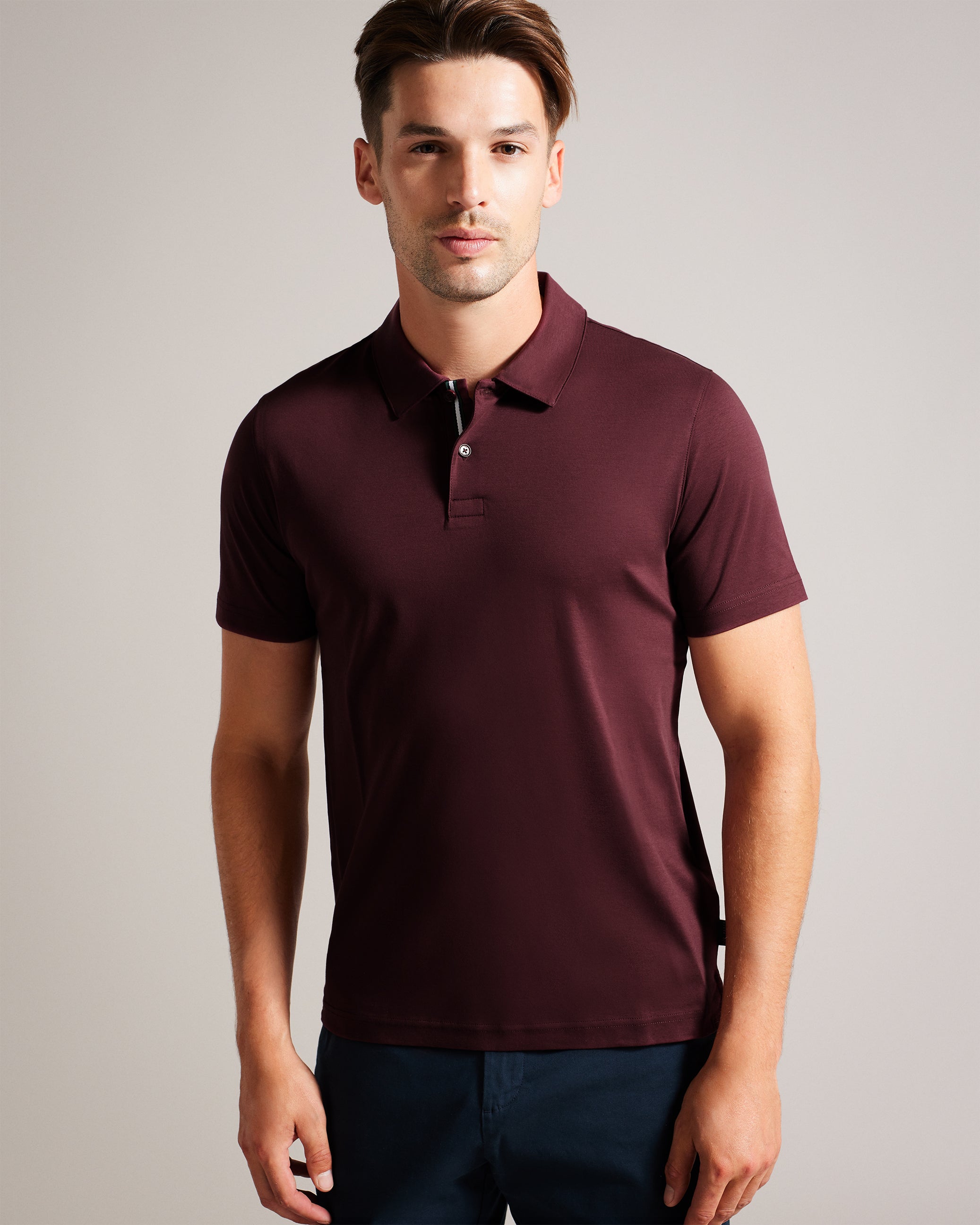 Men's Zeiter-Ss Slim Soft Touch Polo Maroon
