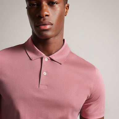 Men's Zeiter-Ss Slim Soft Touch Polo Mid-Pink