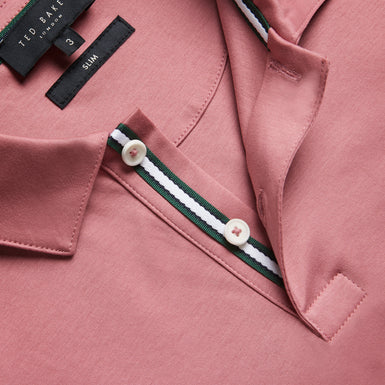 Men's Zeiter-Ss Slim Soft Touch Polo Mid-Pink