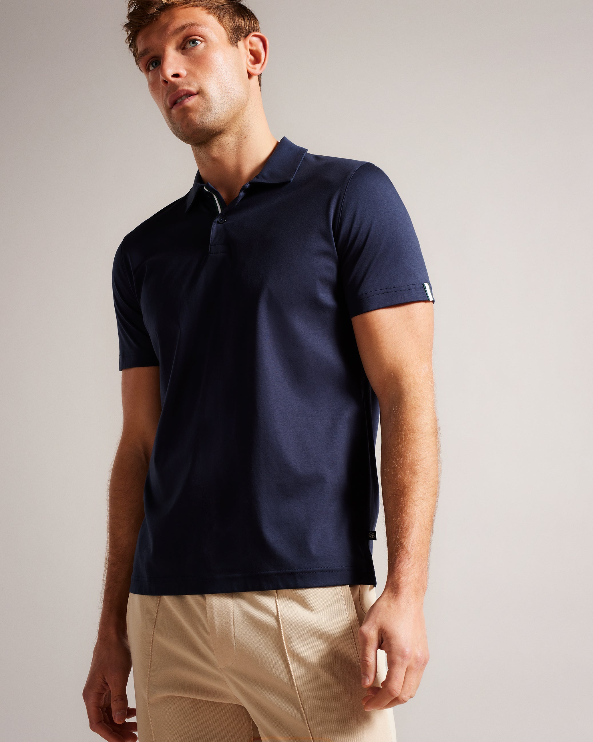Men's ZEITER-SS Slim Soft Touch Polo Navy