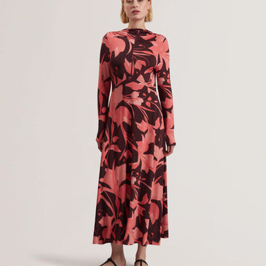 Women's STARLAH-Slinky Jersey Printed Midi Dress