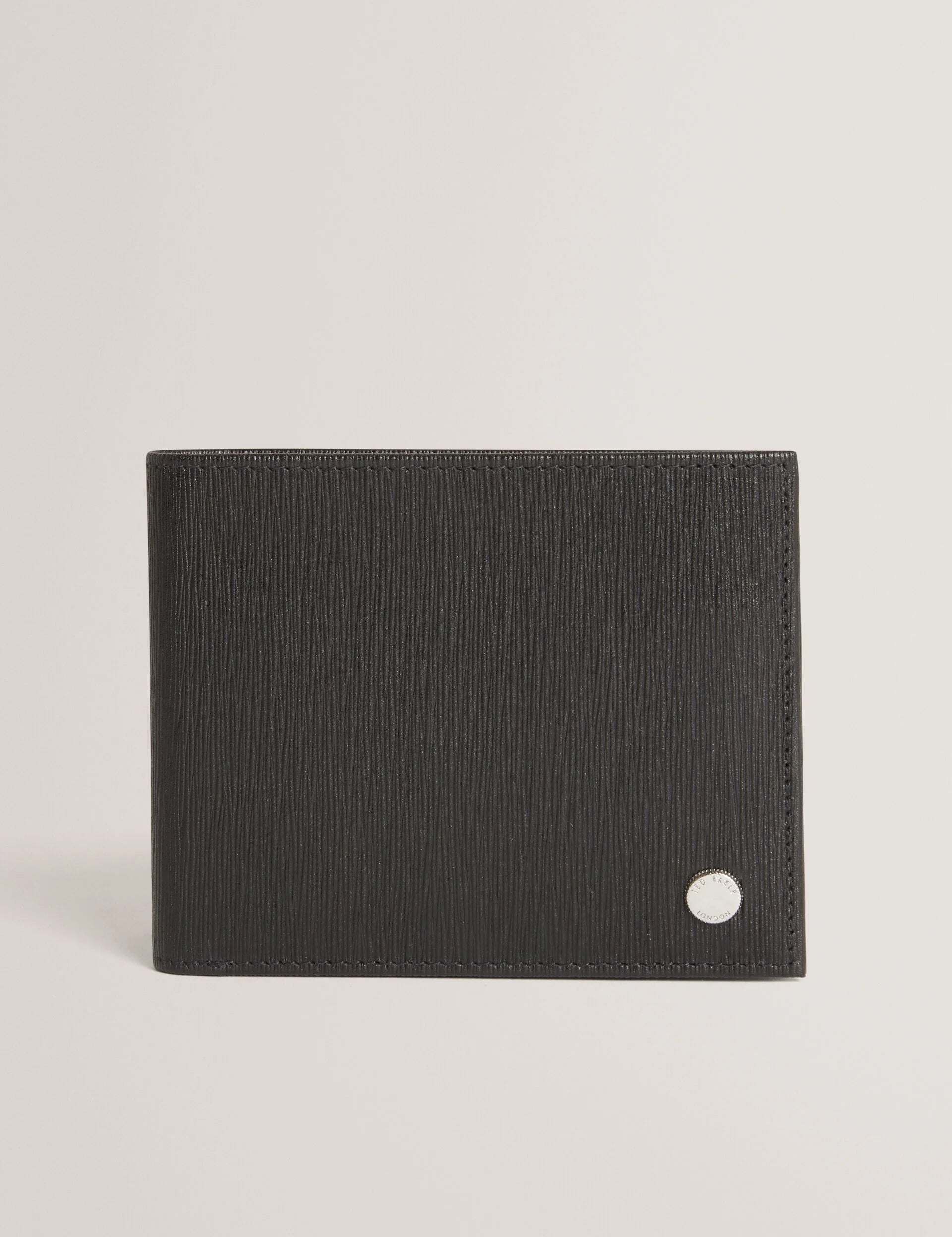 BARRICK: Bark Texture Leather Wallet