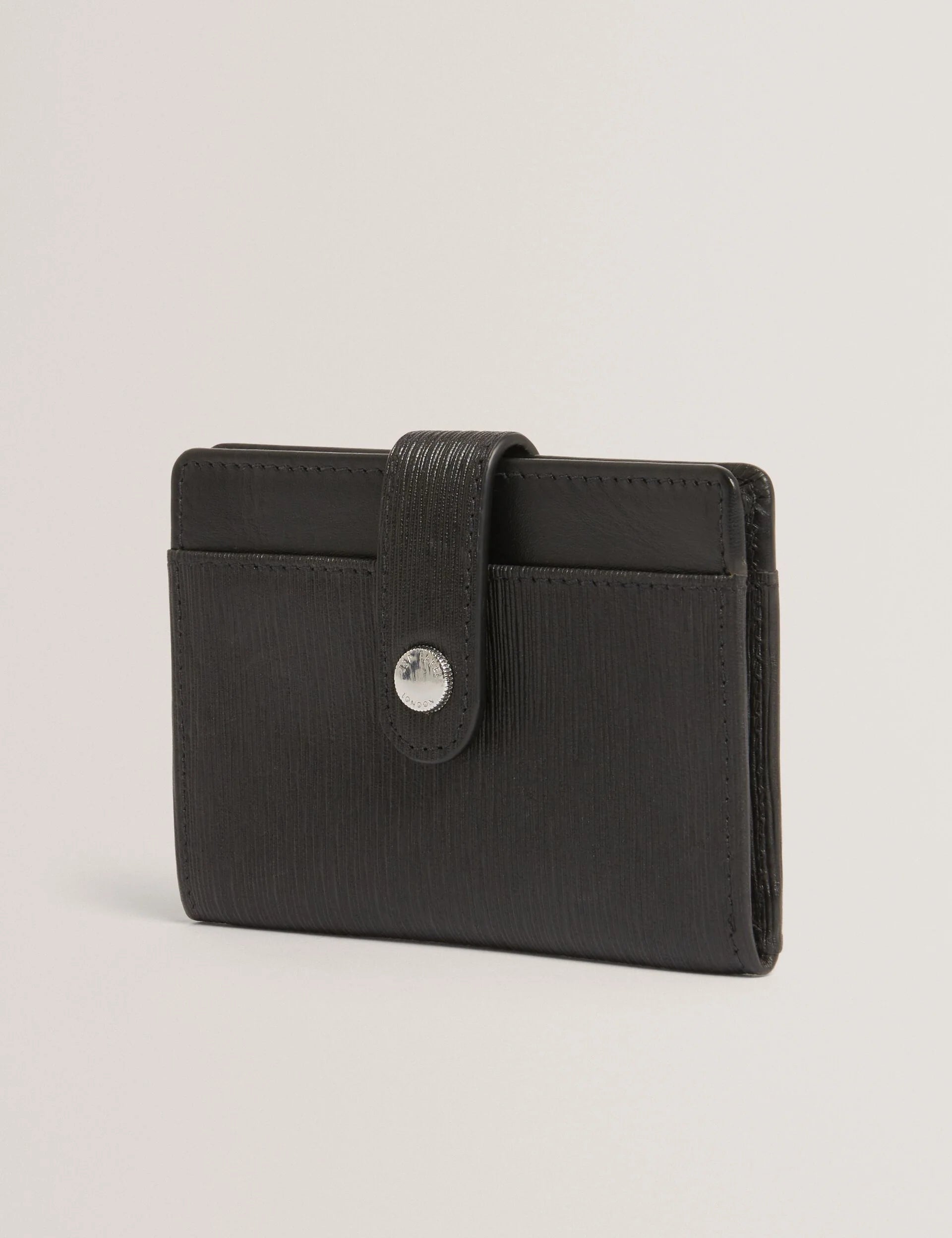 BALARD: Bark Texture Leather Cardholder