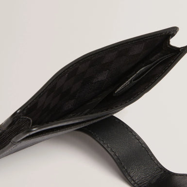 BALARD: Bark Texture Leather Cardholder
