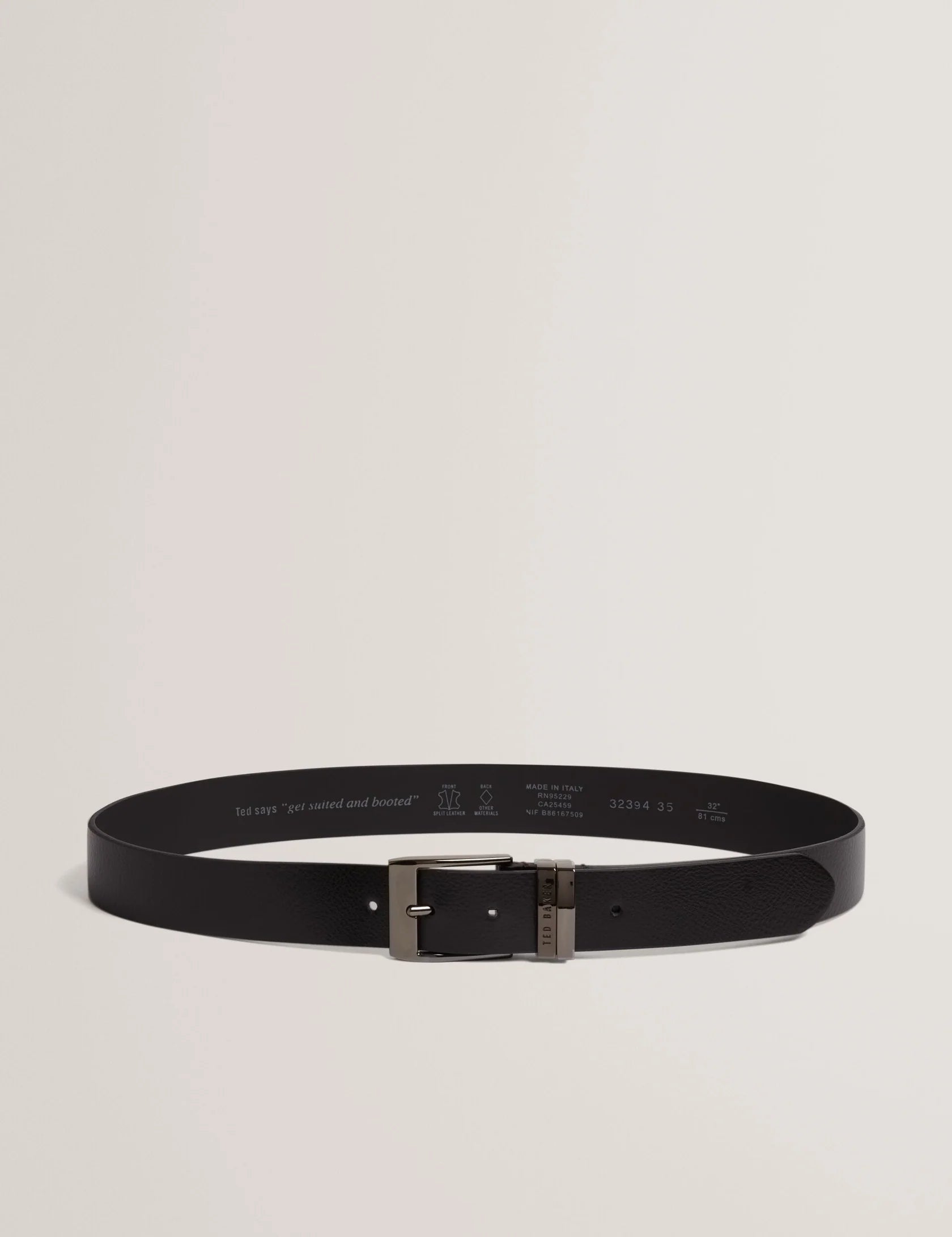 PEARSSE: Pebbled Leather Belt
