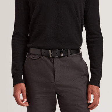 PEARSSE: Pebbled Leather Belt