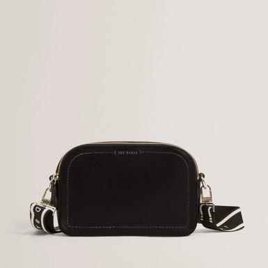 LUCEELE: Webbing Leather Crossbody Bag