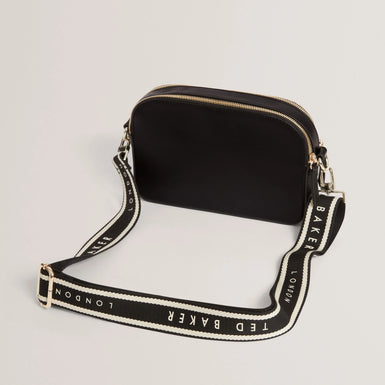 LUCEELE: Webbing Leather Crossbody Bag