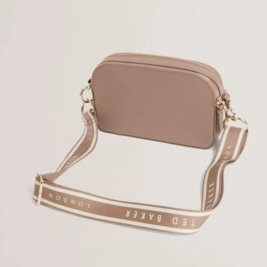 LUCEELE: Webbing Leather Crossbody Bag