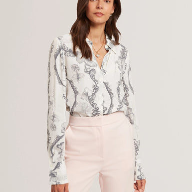 CHILLA: Long Line Printed Shirt