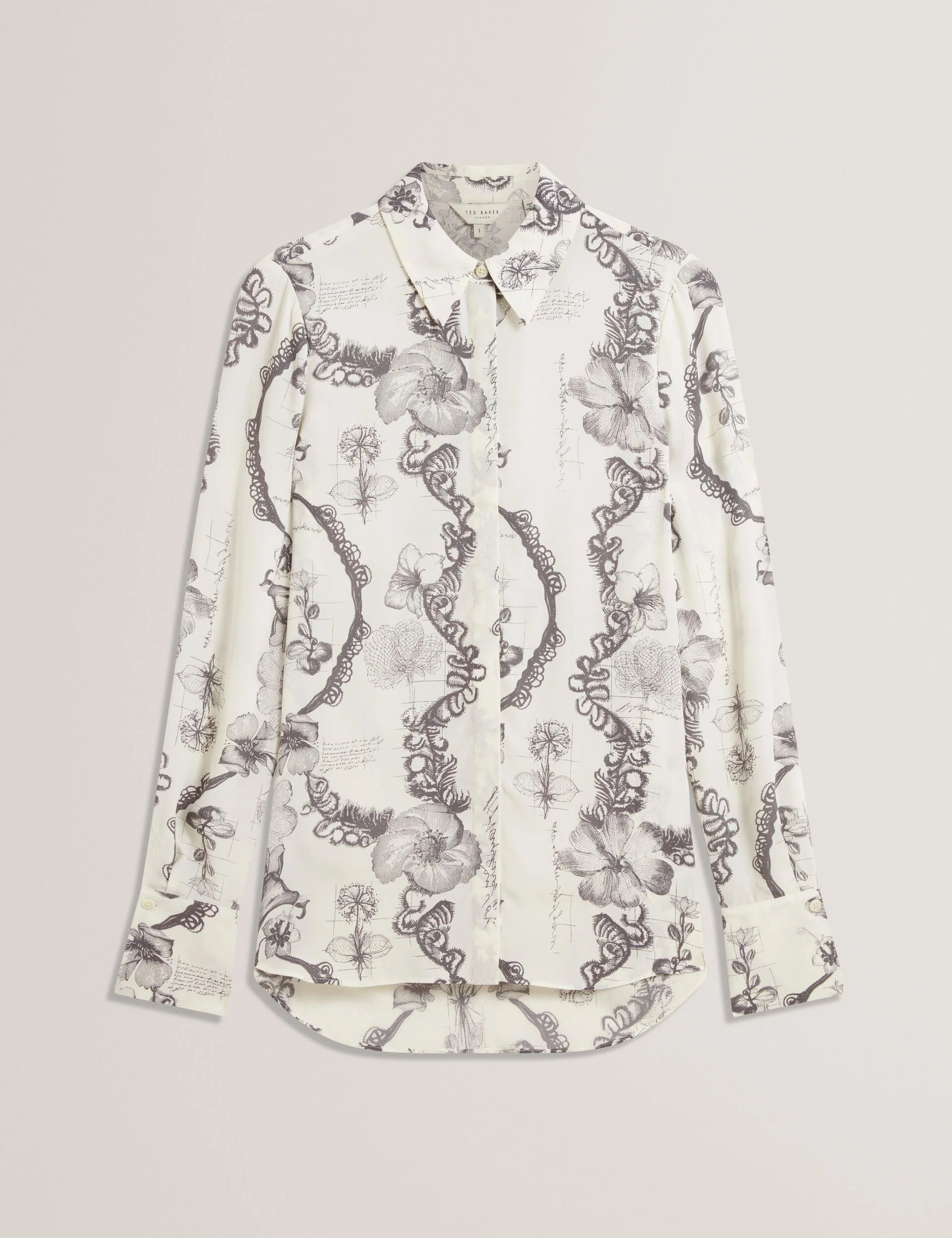 CHILLA: Long Line Printed Shirt