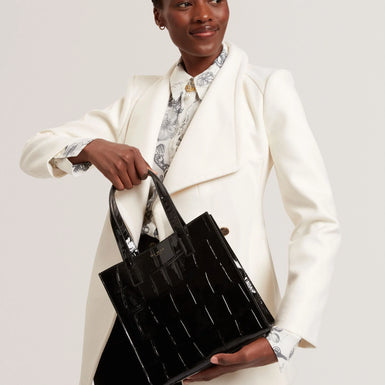 VIVANAA: Croc Effect Small Icon Bag