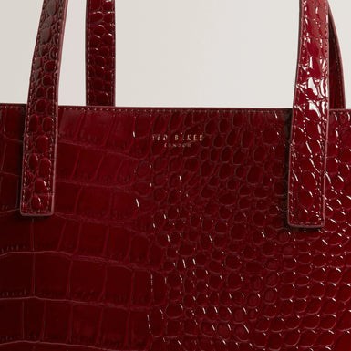 WELLMA: Croc Effect Extra Large Icon Bag