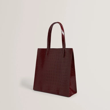 WENELLA: Croc Effect Large Icon Bag