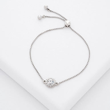 SOLETA: Solitaire Sparkle Crystal Adjustable Bracelet