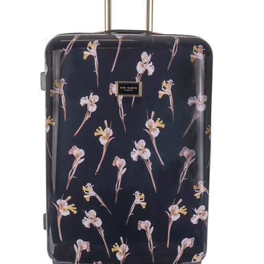 WILD IRIS: Large 4 Wheel Trolley Case Black