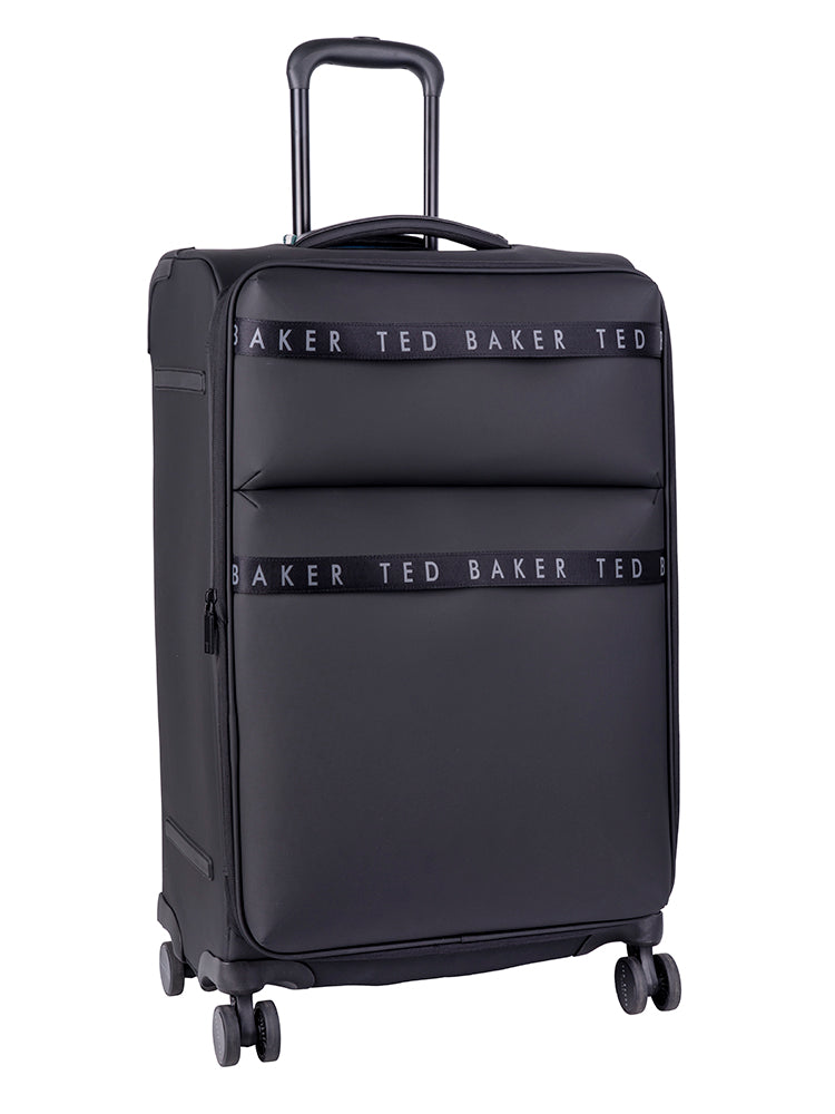 QUANTUM: Medium 4 Wheel Trolley Case Black