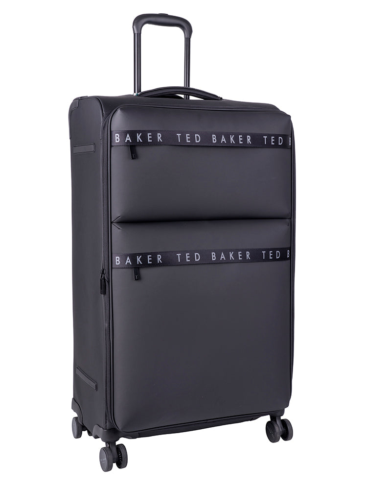 QUANTUM: Large 4 Wheel Trolley Case Black