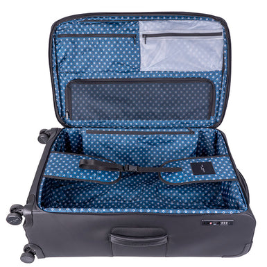 QUANTUM: Large 4 Wheel Trolley Case Black
