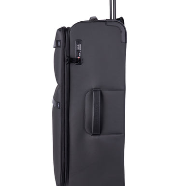 QUANTUM: Large 4 Wheel Trolley Case Black
