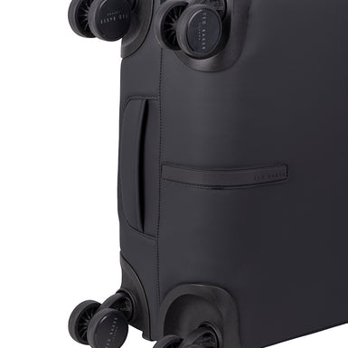 QUANTUM: 4 Wheel Carry On Trolley Case Black