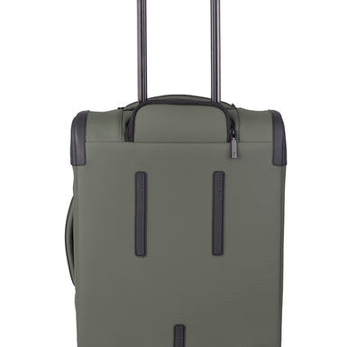 QUANTUM: 4 Wheel Carry On Trolley Case Green