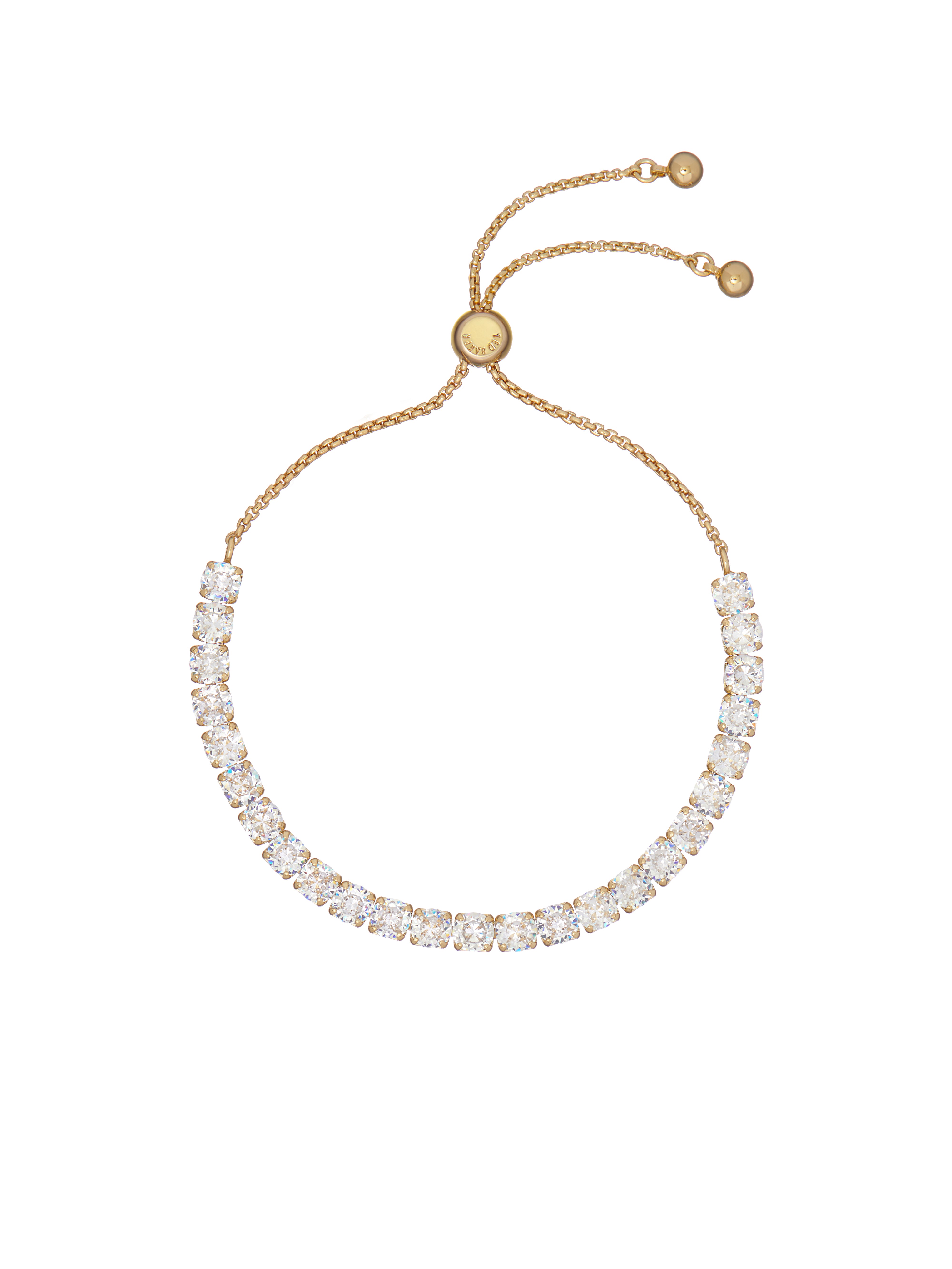 Women's MELRAH: Crystal Adjustable Tennis Bracelet