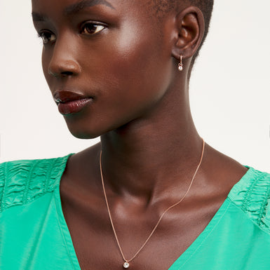 Women's Sininaa Rosegold Crystal Pendant Necklace