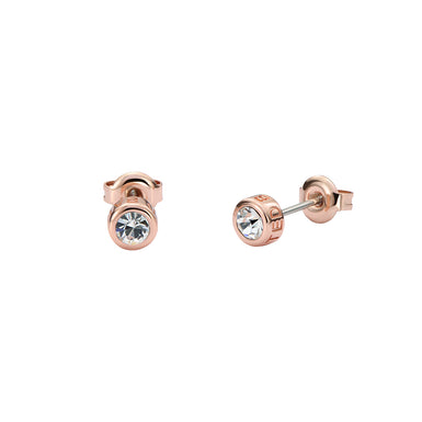 Women's Sinee Rosegold Mini Crystal Stud Earrings