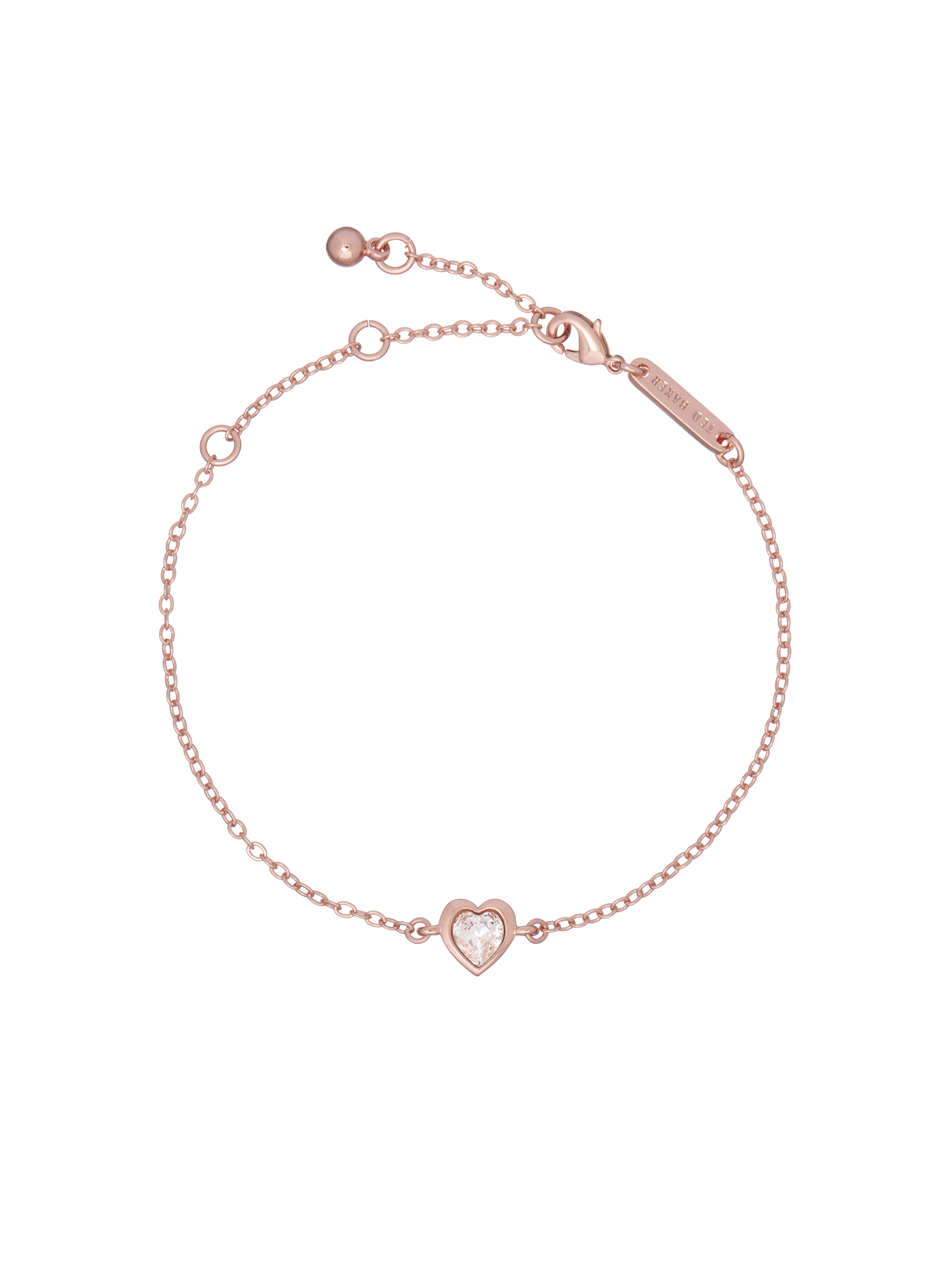 Women's Hansaa Crystal Heart Adjustable Bracelet