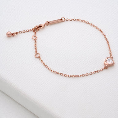 Women's Hansaa Crystal Heart Adjustable Bracelet