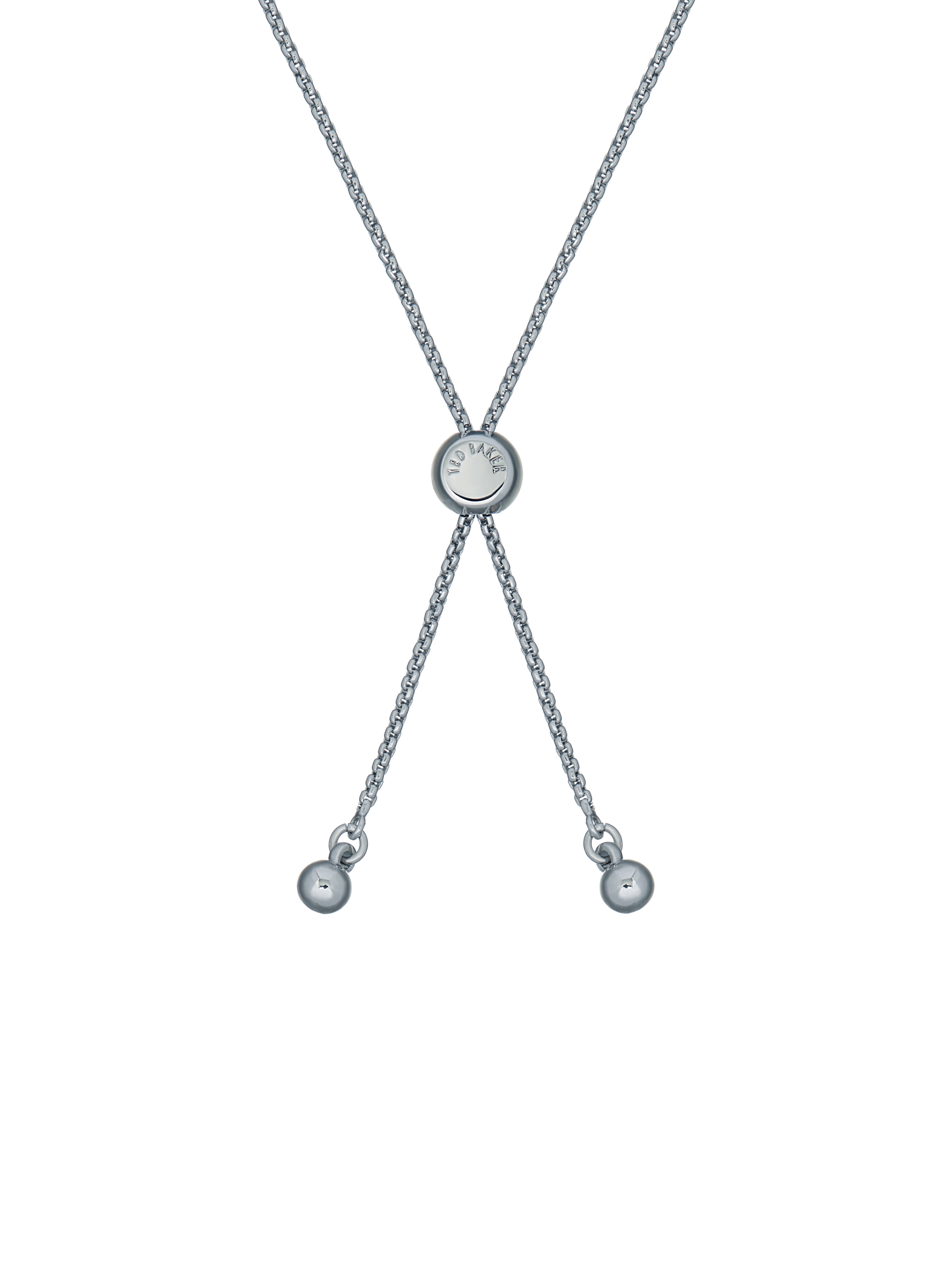 Women's Barset Silver Crystal Bow Adjustable Bracelet