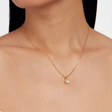 Women's SOLTELL: Solitaire Sparkle Crystal Pendant Necklace
