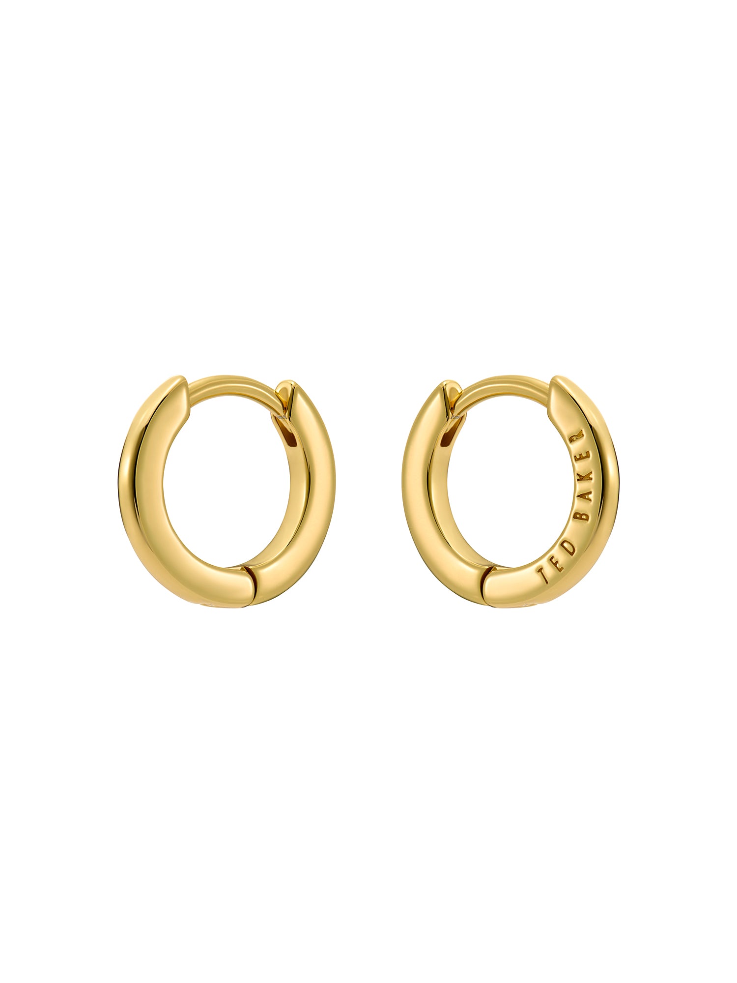 Women's Crislie Gold Logo Hoop Earringsa