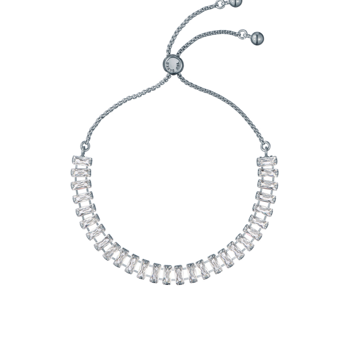 Bracciale Regolabile Ted Baker London Isabela Con Cristalli Baguette – Placcato Oro, 21 Cm